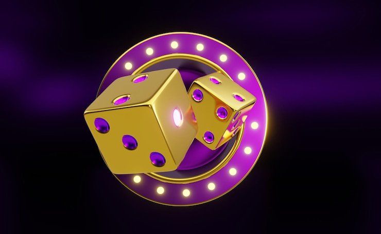 Layar permainan Sic Bo live dengan dealer dan dadu di platform gold togel